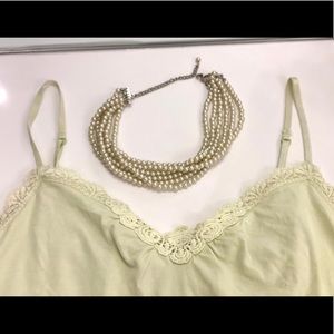 Camisole from The Limited, size S. Matching choker